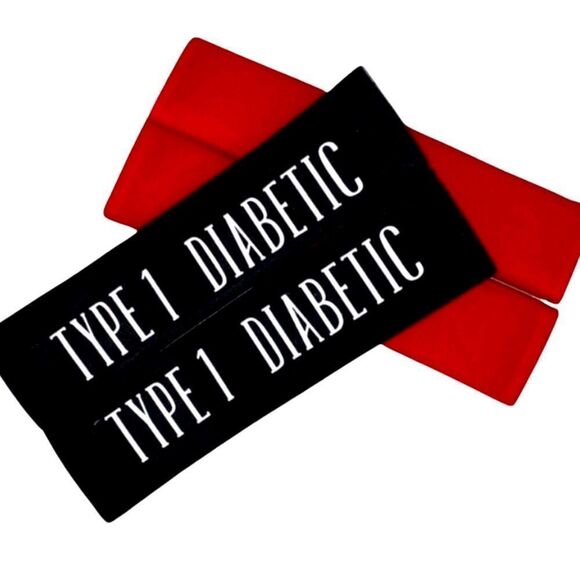 Custom, Medical Alert, Red & Black, Seat Beat Strap Cover, 2Pack, NEW - Picture 2 of 13